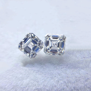 6.0mm 3EX DEF Color Factory سعر الجملة عالي الجودة VVS Asscher Moissanite Synthetic Moissanite