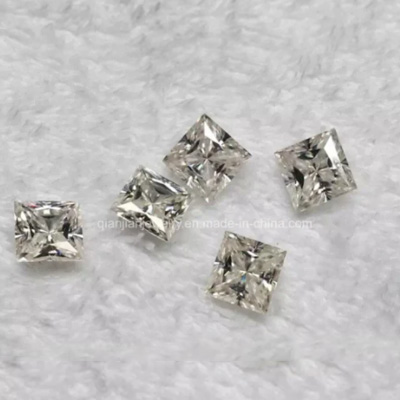 3 قيراط Princess Cut Moissanite Vvs1 Diamond DE Color Low Price