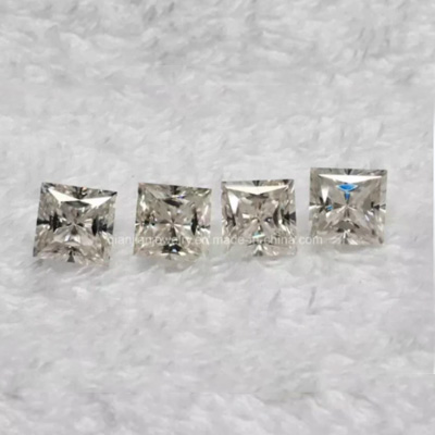 3 قيراط Princess Cut Moissanite Vvs1 Diamond DE Color Low Price