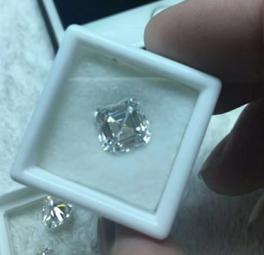 4.0mm 3EX DEF Color Factory سعر الجملة عالي الجودة VVS Asscher Moissanite Synthetic Moissanite