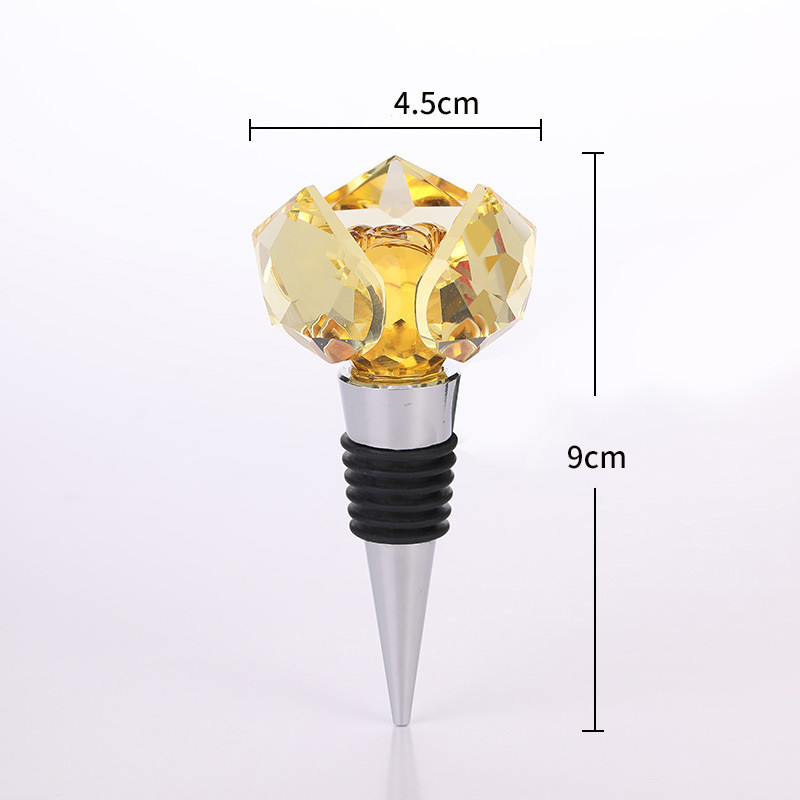 سدادة زجاجة النبيذ البلورية الأوروبية ، سدادة زجاجة الفراغ من Bear Rose ، سدادة الختم الإبداعية ، سدادة الفم لزجاجة النبيذ