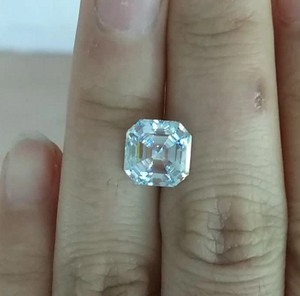 8.0mm 3EX DEF Color Factory سعر الجملة عالي الجودة VVS Asscher Moissanite Synthetic Moissanite